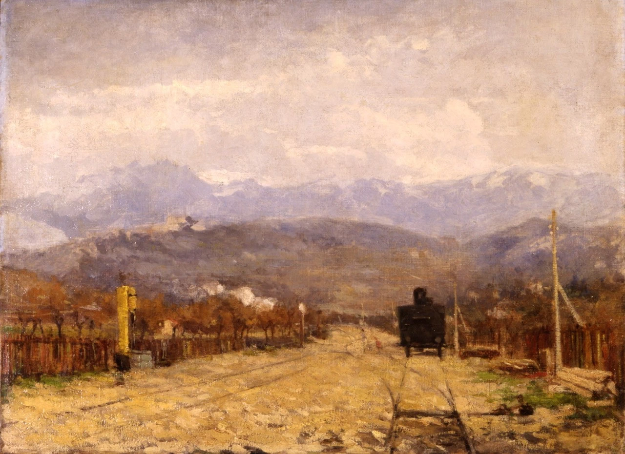 Paesaggio con treno - Gallerie di palazzo Leoni Montanari, Vicenza